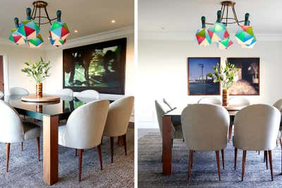  Art Deco Family Home Dining Room. Los Feliz Residence by Gil Interiors Inc.