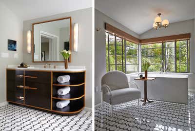  Hollywood Regency Art Deco Family Home Bathroom. Los Feliz Residence by Gil Interiors Inc.