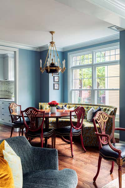  Transitional Family Home Dining Room. Brookline Village by Evolve Residential .