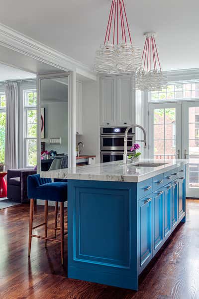  Transitional Family Home Kitchen. Brookline Village by Evolve Residential .