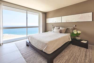  Coastal Beach House Bedroom. Ocean View Penthouse by Sarah Barnard Design.