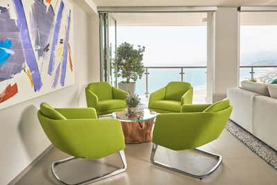  Contemporary Beach House Living Room. Ocean View Penthouse by Sarah Barnard Design.