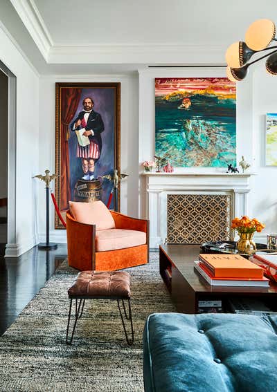  Bohemian Living Room. Harlem Brownstone by Povero & Company.