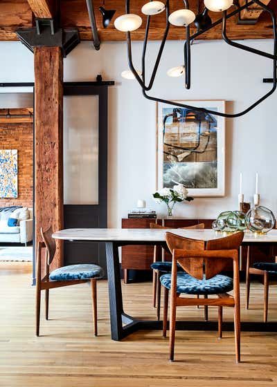  Eclectic Contemporary Apartment Dining Room. Gramercy Loft by Povero & Company.