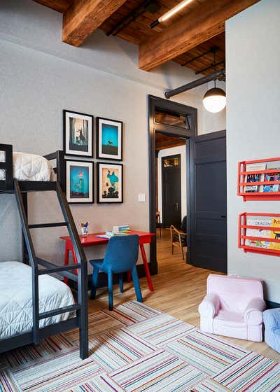  Eclectic Apartment Bedroom. Gramercy Loft by Povero & Company.