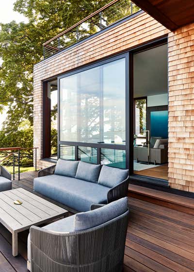  Modern Beach House Patio and Deck. Rocky Point by Povero & Company.