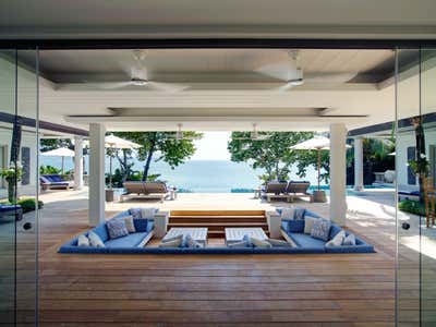  Modern Beach House Patio and Deck. Villa - Thailand by Thorp.