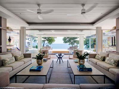  Modern Beach House Living Room. Villa - Thailand by Thorp.