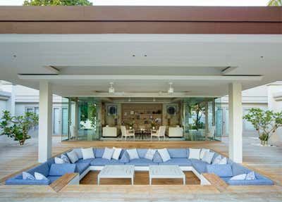  Coastal Modern Beach House Patio and Deck. Villa - Thailand by Thorp.