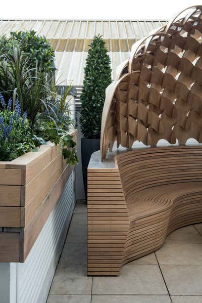  Contemporary Mixed Use Patio and Deck. London Timber Pavilion by Schiller Projects.