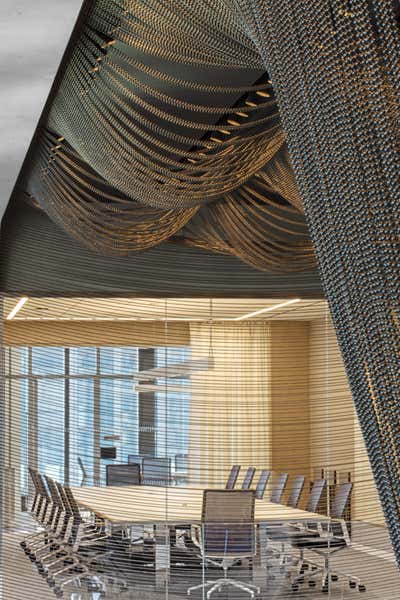 Contemporary Meeting Room. 55 Hudson Yards by Schiller Projects.