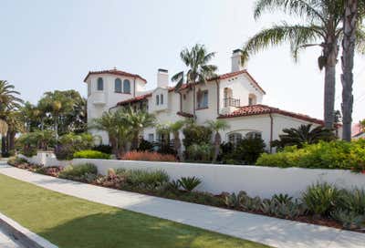  Mediterranean Family Home Exterior. Southern California Historic Beach Residence- Classic Traditional by Interior Design Imports.