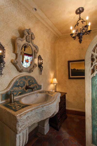  Mediterranean Family Home Bathroom. Southern California Historic Beach Residence- Classic Traditional by Interior Design Imports.