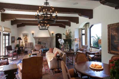  Mediterranean Living Room. Southern California Historic Beach Residence- Classic Traditional by Interior Design Imports.