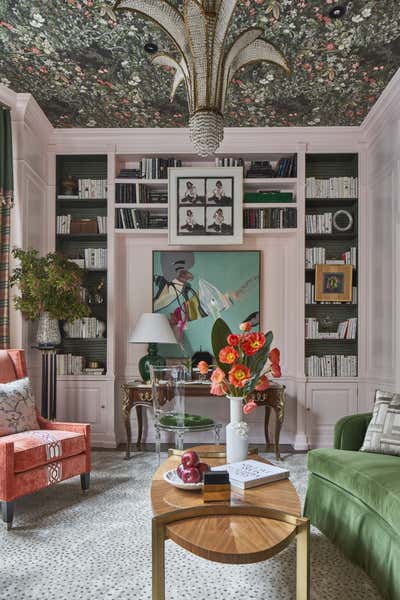  Maximalist Office Office and Study. Ladies Library by Corey Damen Jenkins & Associates.
