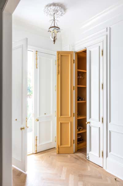  French Family Home Entry and Hall. Parisian apartment meets New Orleans by Sherry Shirah Design.
