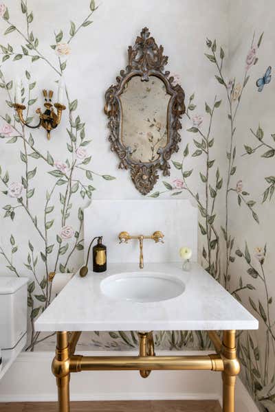  French Bathroom. Parisian apartment meets New Orleans by Sherry Shirah Design.