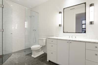  Modern Apartment Bathroom. Uptown Condo by Tara Cain Design.