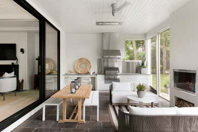  Modern Family Home Patio and Deck. Golf Terrace by Tara Cain Design.