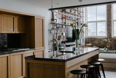  Contemporary Industrial Family Home Kitchen. Williamsburg Loft  by Jae Joo Designs.