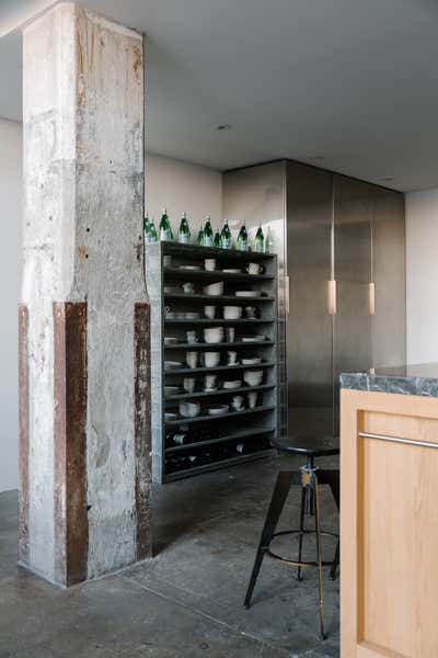  Industrial Family Home Bar and Game Room. Williamsburg Loft  by Jae Joo Designs.