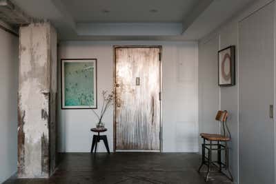  Industrial Family Home Entry and Hall. Williamsburg Loft  by Jae Joo Designs.