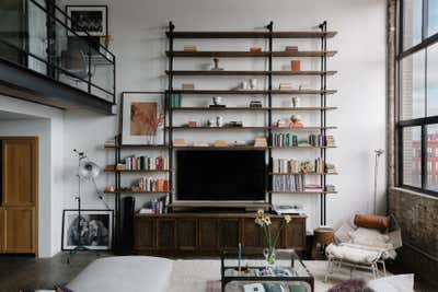  Industrial Family Home Living Room. Williamsburg Loft  by Jae Joo Designs.