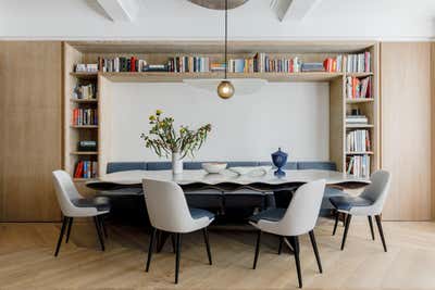  Contemporary Apartment Dining Room. Carnegie Hill Apartment by MKCA // Michael K Chen Architecture.