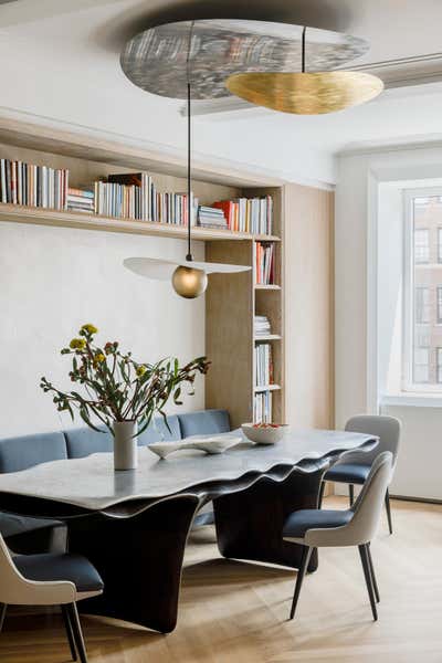  Contemporary Apartment Dining Room. Carnegie Hill Apartment by MKCA // Michael K Chen Architecture.