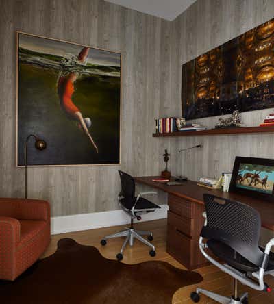 Modern Apartment Office and Study. Chelsea Residence by JARVISSTUDIO.