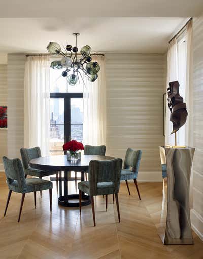  Transitional Apartment Dining Room. Walker Tower by JARVISSTUDIO.