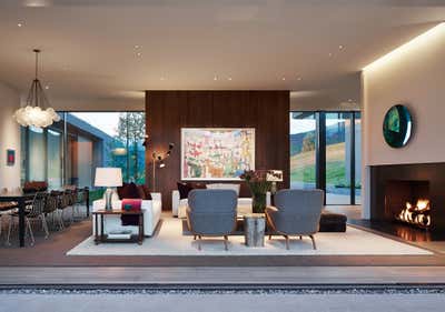  Contemporary Country House Living Room. Mountain Modern by Robbins Architecture.