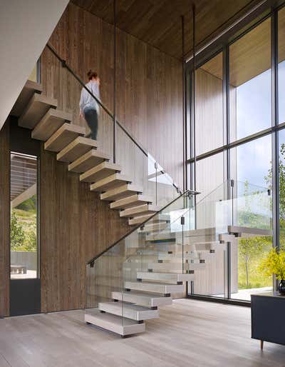  Modern Country House Entry and Hall. Mountain Modern by Robbins Architecture.