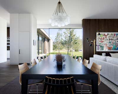  Modern Country House Dining Room. Mountain Modern by Robbins Architecture.