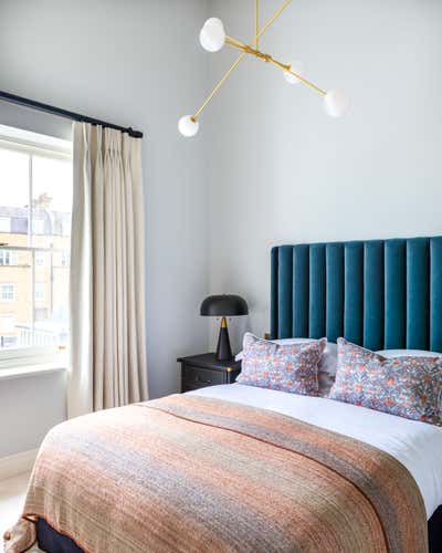  Eclectic Family Home Bedroom. Kensington Town House by Balzar London.