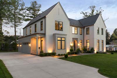  Eclectic Family Home Exterior. Golf Terrace by Tara Cain Design.