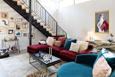  Eclectic Apartment Living Room. Swanky Austin Downtown Condo  by Maureen Stevens.