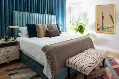  Art Deco Apartment Bedroom. Swanky Austin Downtown Condo  by Maureen Stevens.