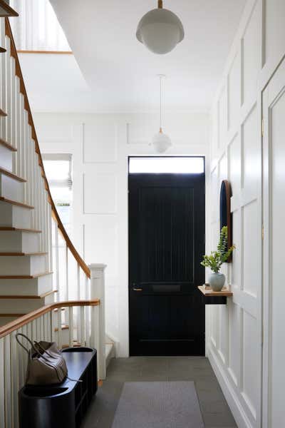  Minimalist Family Home Entry and Hall. Boerum Hill Townhouse by GRISORO studio.