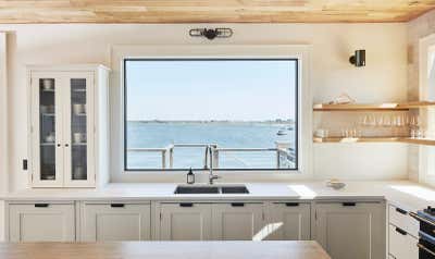  Beach Style Beach House Kitchen. Hamptons Bay Front by Jessica Gething Design.