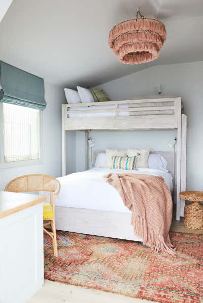  Beach Style Coastal Beach House Children's Room. Hamptons Bay Front by Jessica Gething Design.