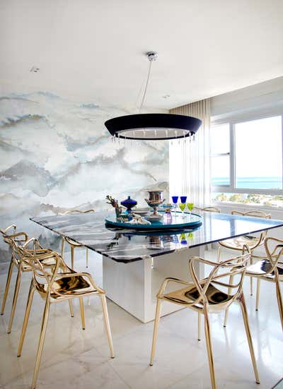  Contemporary Apartment Dining Room. Carrion Court Plaza by Juliette Calaf Interiors.