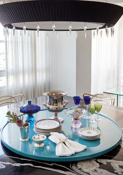  Contemporary Apartment Dining Room. Carrion Court Plaza by Juliette Calaf Interiors.