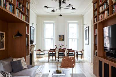  Transitional Family Home Living Room. Fort Greene Townhouse by BarlisWedlick Architects LLC.
