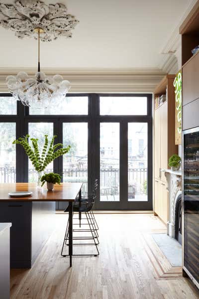  Transitional Family Home Kitchen. Fort Greene Townhouse by BarlisWedlick Architects LLC.