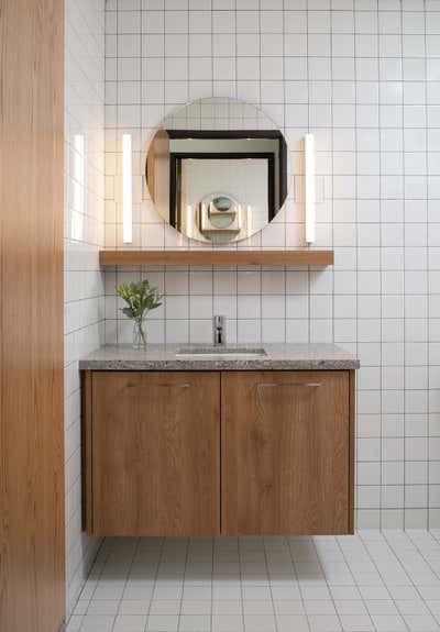 Modern Office Bathroom. Office on PCH by The Luster Kind.