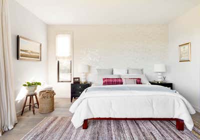  Mid-Century Modern Contemporary Family Home Bedroom. Sag Harbor by Kristen Elizabeth Design Group.