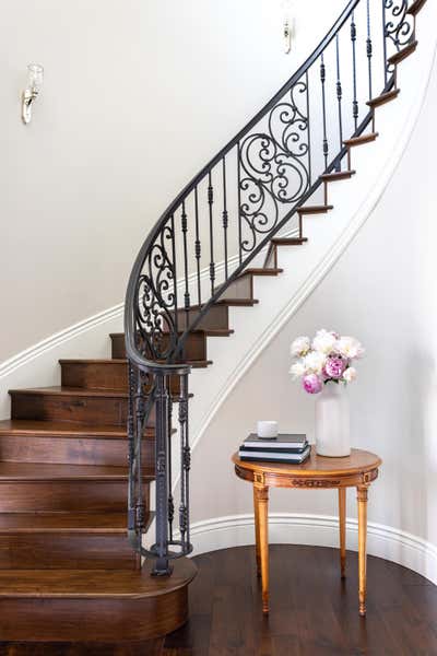  French Family Home Entry and Hall. Classic Traditional by Kristen Elizabeth Design Group.