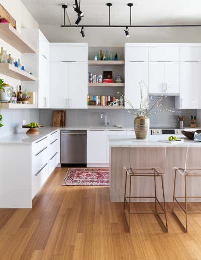  Mid-Century Modern Apartment Kitchen. Gravier by Eclectic Home.