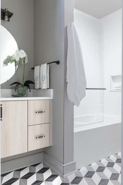  Contemporary Apartment Bathroom. Gravier by Eclectic Home.